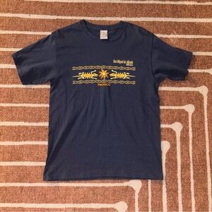 American Vintage Navy and Yellow Graphic Tee